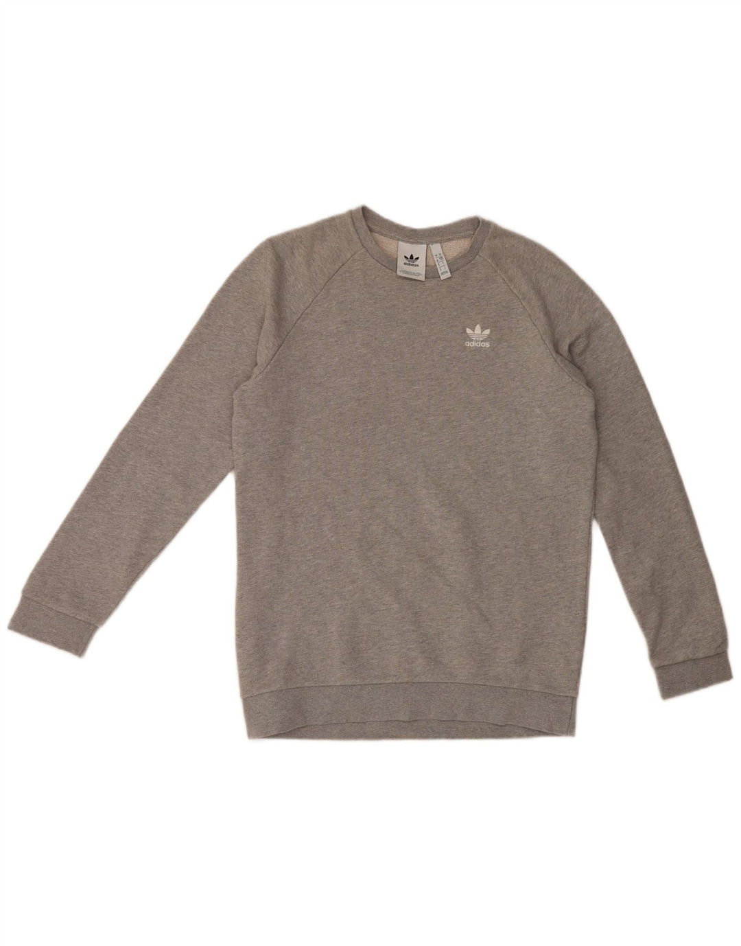 Adidas Herren Sweatshirt Pullover Small Grau Baumwolle