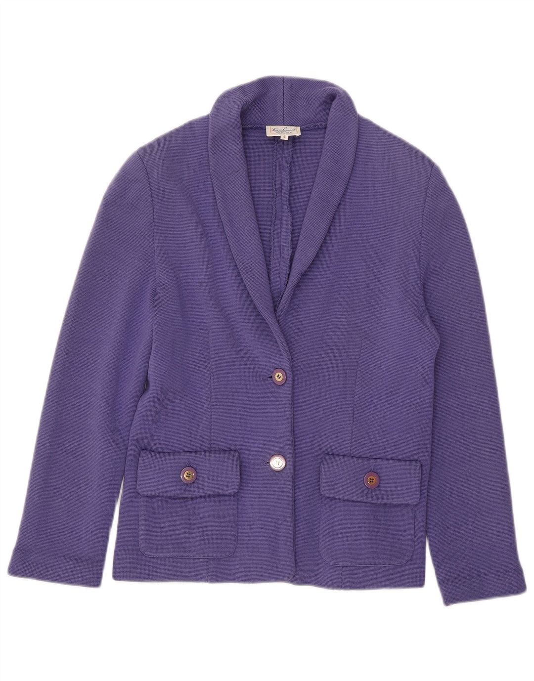 Luisa Spagnoli Damen-Strickblazer mit 2 Knöpfen, Gr. 10, Lila