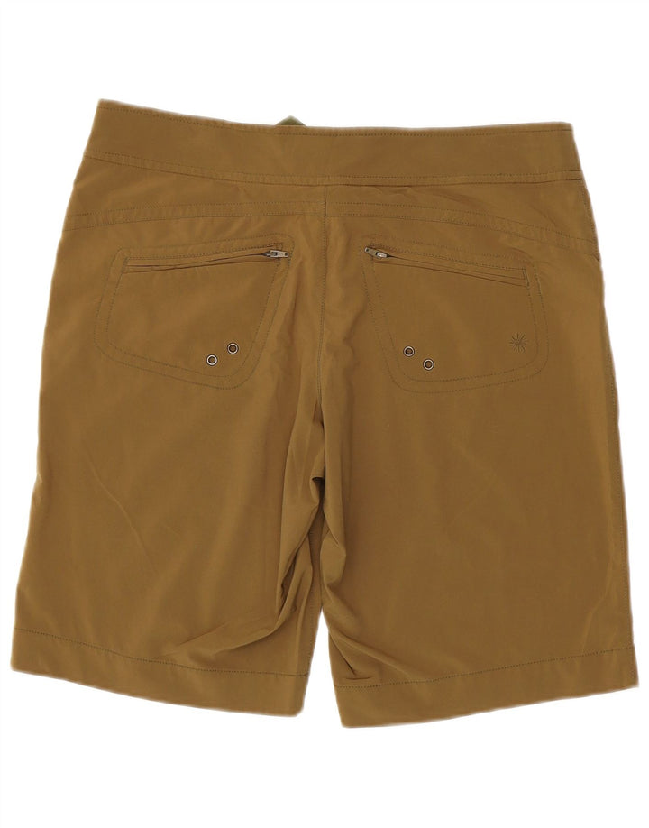 ATHLETA Damen Cargoshorts US 8 Medium W34 Khaki Polyester