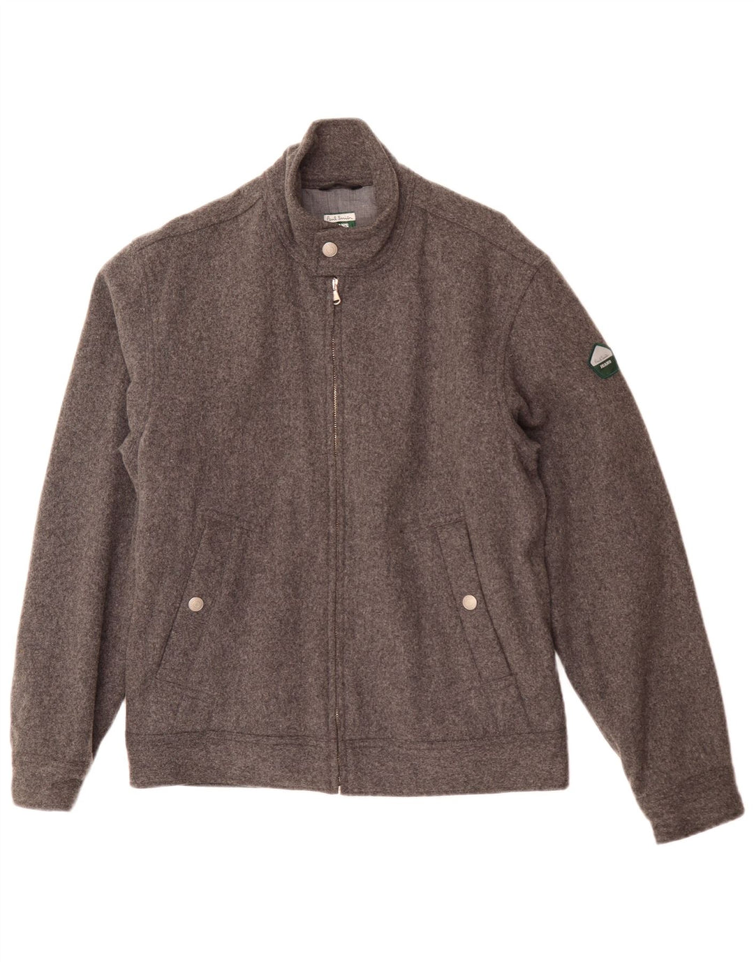 Paul Smith Herren Bomberjacke UK 38 Mittelgraue Wolle