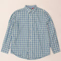 IZOD Mens Shirt Large Blue Check Vintage Izod and Second-Hand Izod from Messina Hembry 