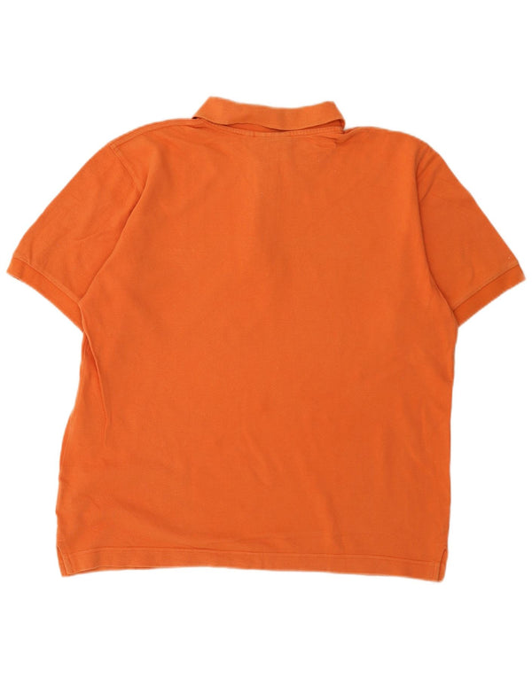 Lotto Herren-Poloshirt, große orangefarbene Baumwolle