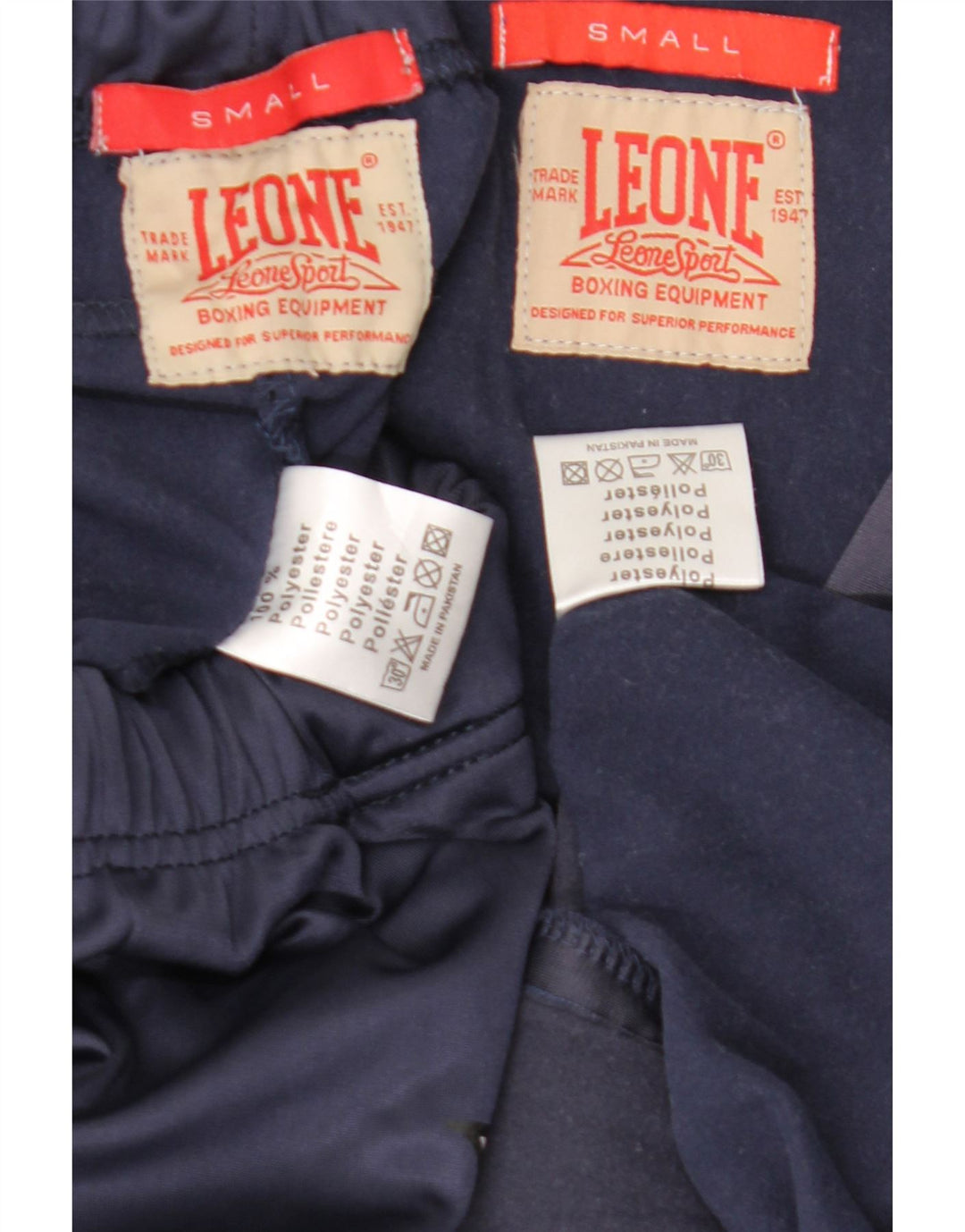 Leone Herren-Trainingsanzug mit grafischer Kapuze, klein, marineblau, Polyester