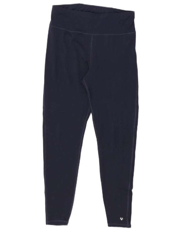 MARKS & SPENCER Damen Leggings UK 12 Medium Marineblau Polyester