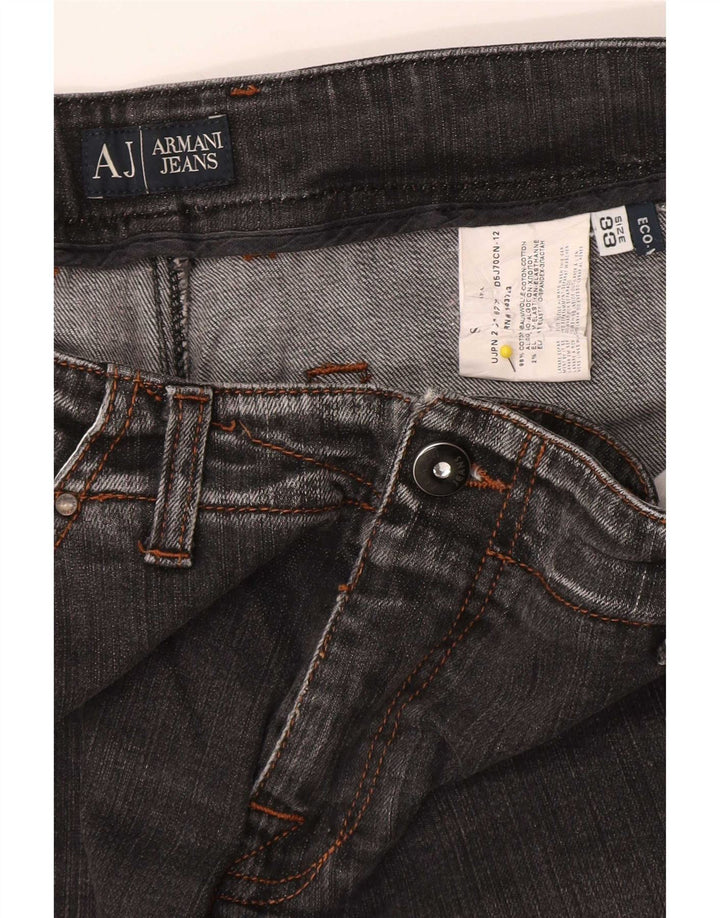 Armani Herren Skinny Jeans W33 L30 Graue Baumwolle