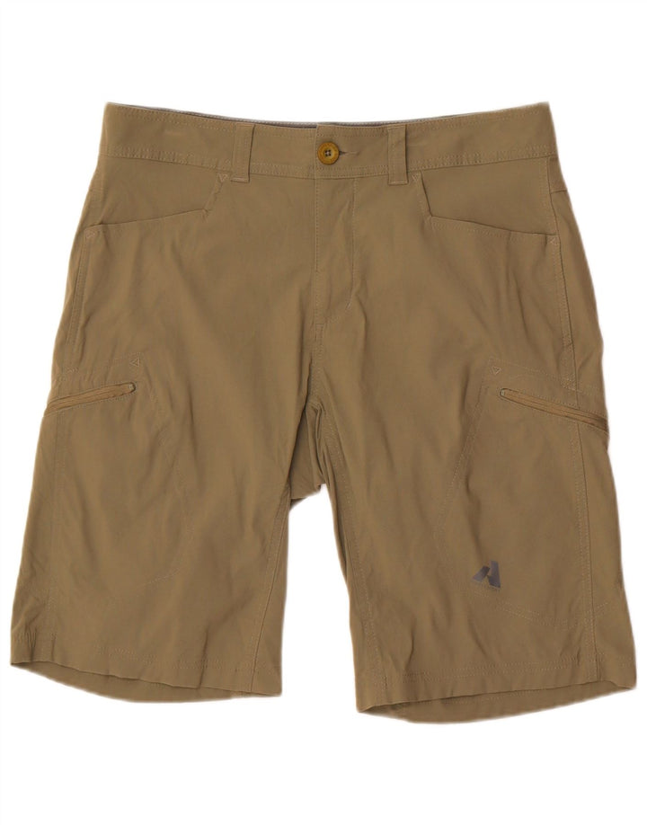 Eddie Bauer Herren Cargoshorts W34 Large Khaki Nylon