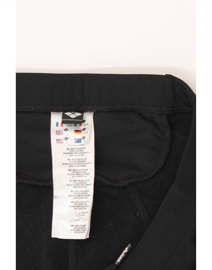 Arena Damen Leggings UK 10 Small Schwarz Polyester