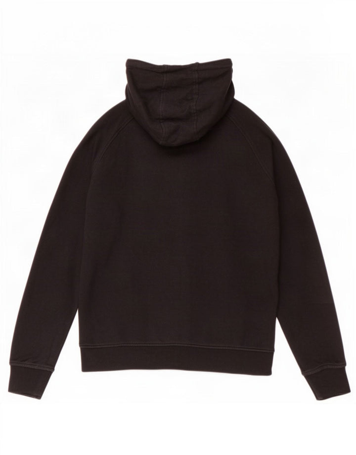 Kappa Herren-Kapuzenpullover mit Reißverschluss, mittelschwarz, Baumwolle