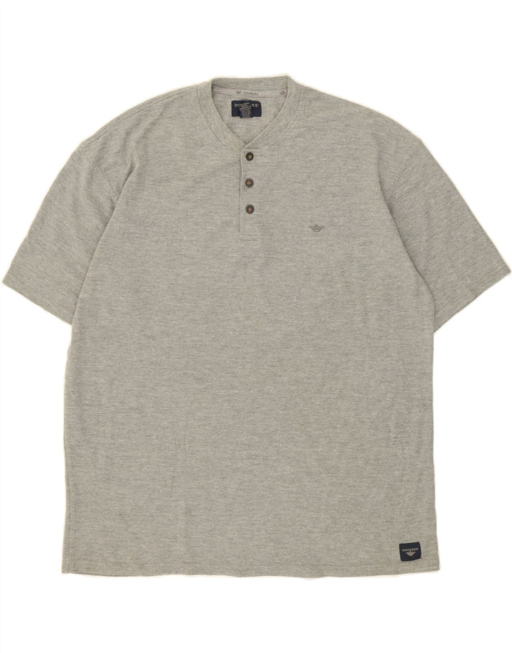 DOCKERS Mens T-Shirt Top Large Grey Cotton Vintage Dockers and Second-Hand Dockers from Messina Hembry 