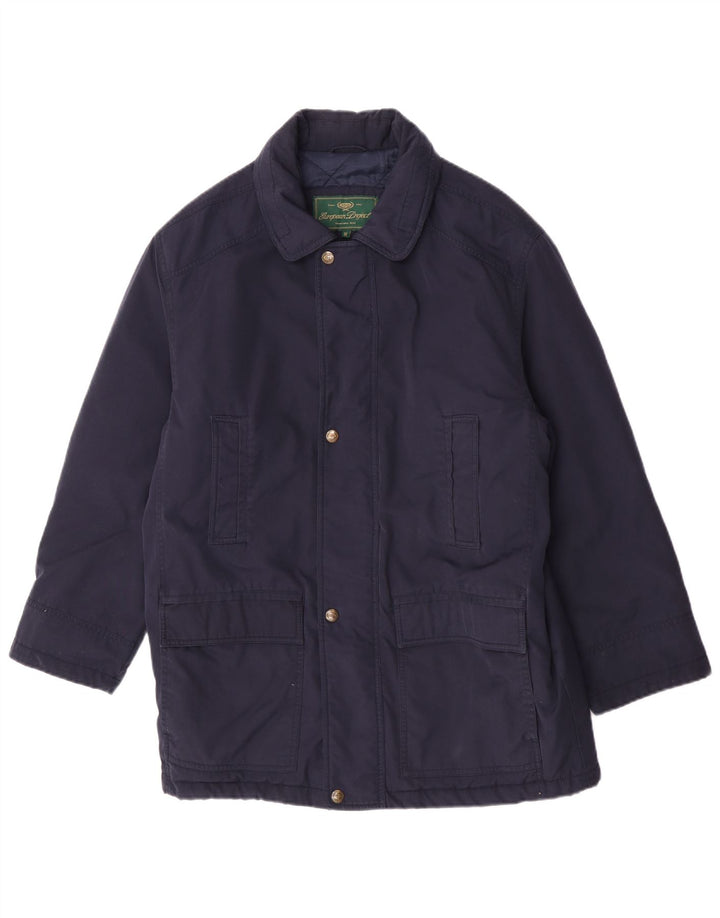 European Project Herrenmantel UK 38 Medium Navy Blue