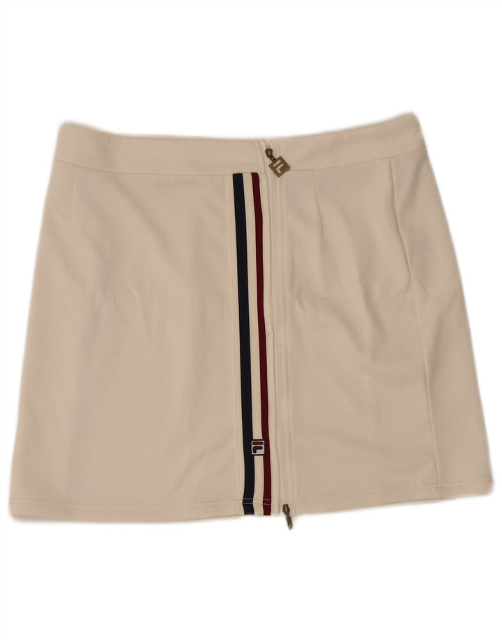 Fila Damen Minirock XL W36 Off White Polyester