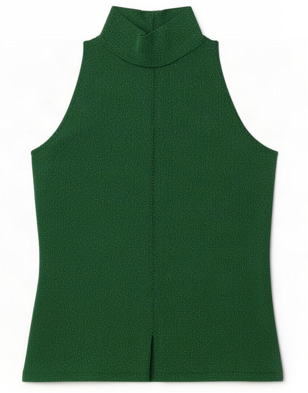 Vintage Damen Bluse Top UK 14 Large Grün