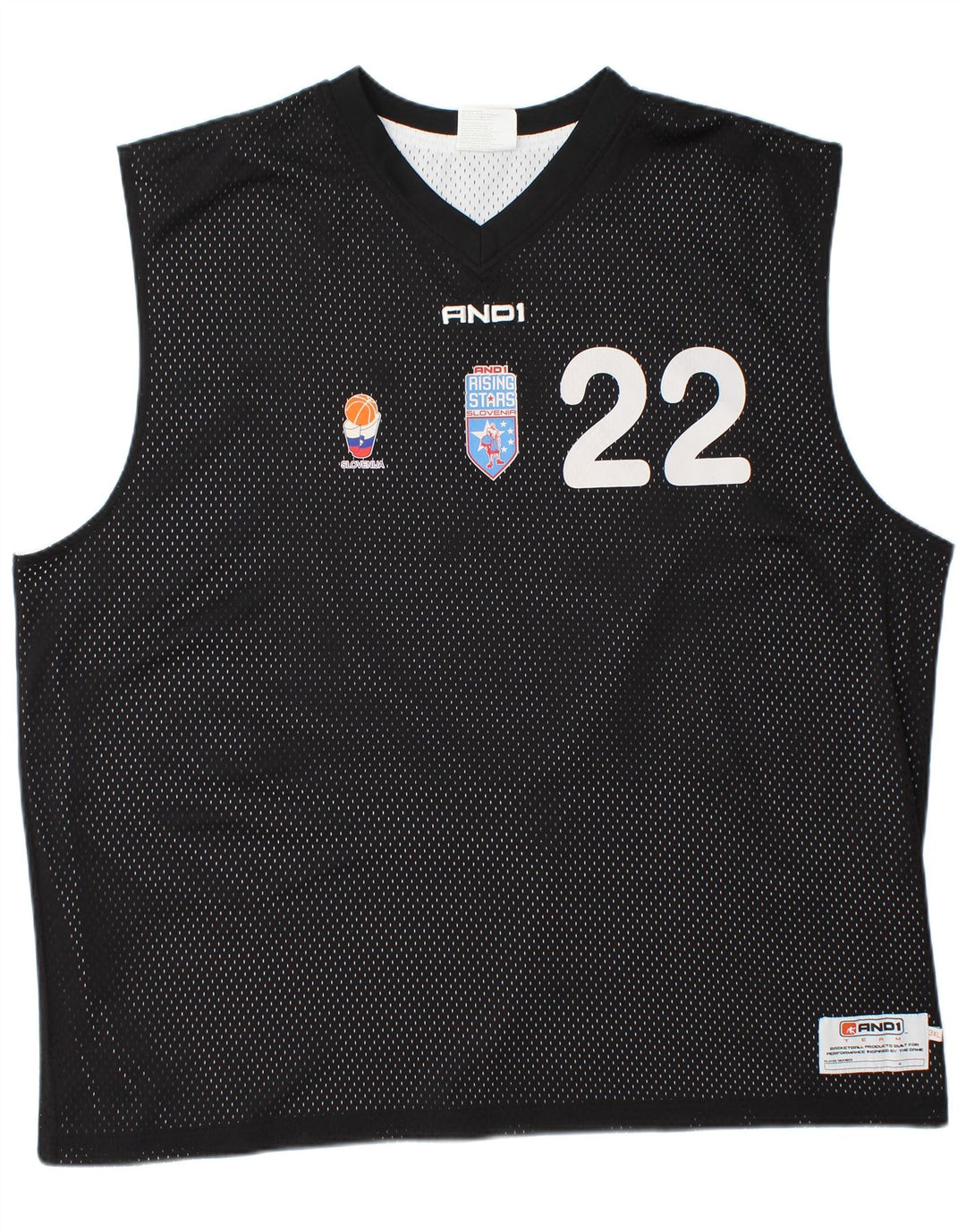 And1 Herren Grafikweste Top 3XL Schwarz Polyester