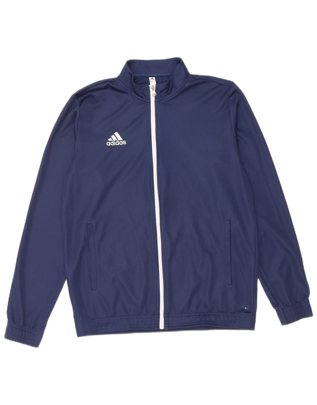 Adidas Herren-Trainingsanzug-Oberteil, große Jacke aus marineblauem Polyester