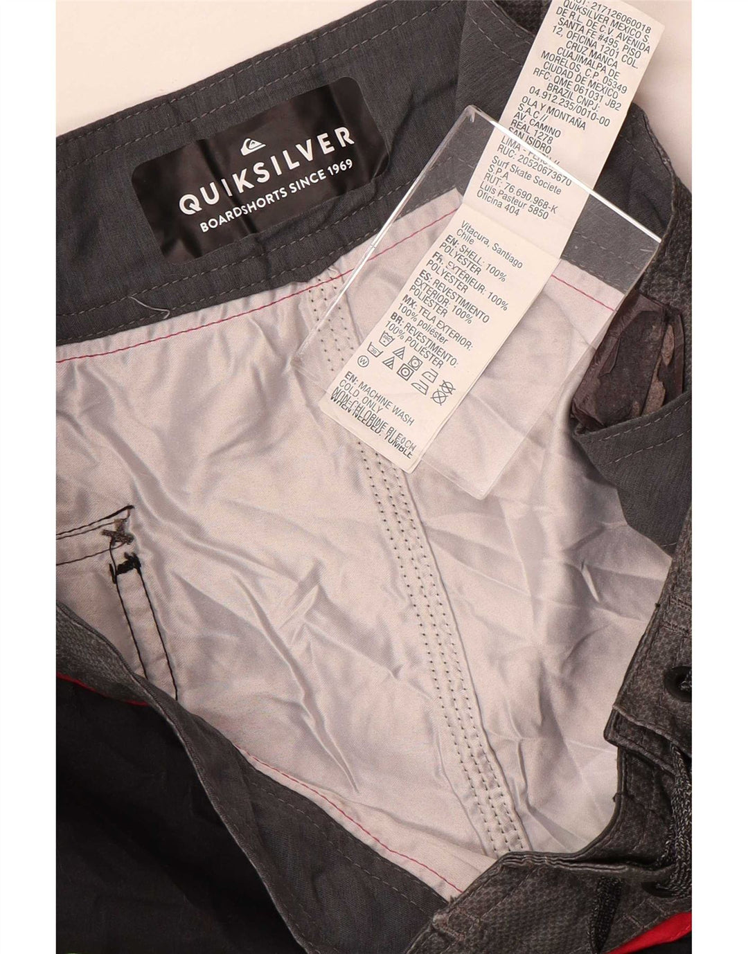 Quiksilver Herren-Badeshorts, Mittelschwarzes, geblümtes Polyester