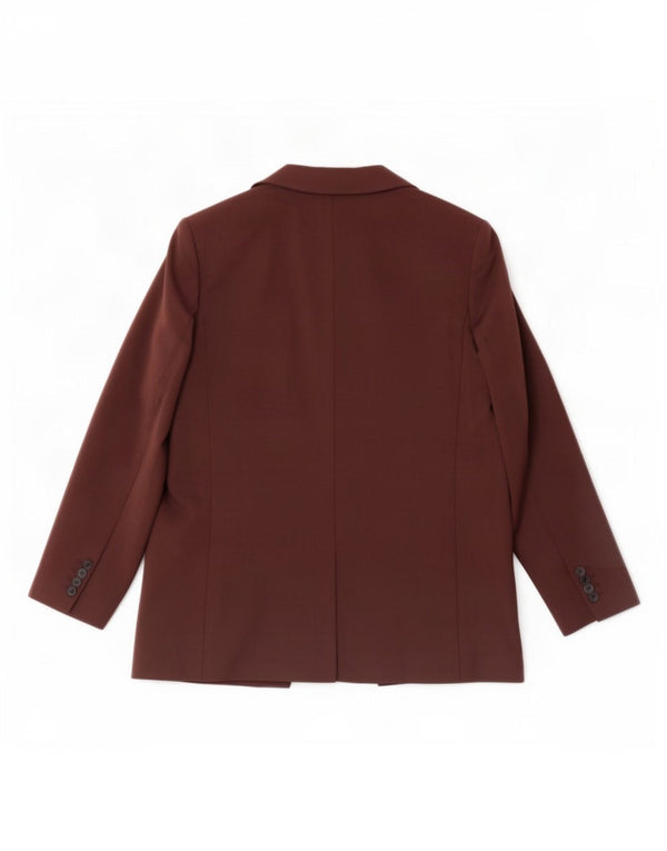 Marks & Spencer Damen-Blazer mit 1 Knopf, UK 18, XL, Braun, Polyester