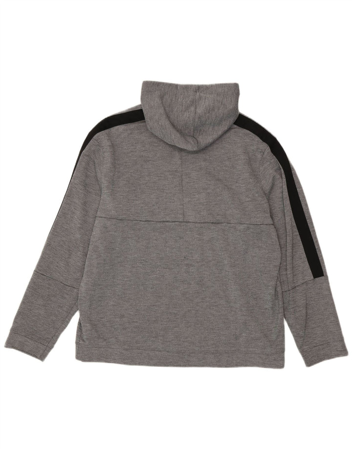 Reebok Herren Kapuzenpullover XL Grau Colourblock Polyester