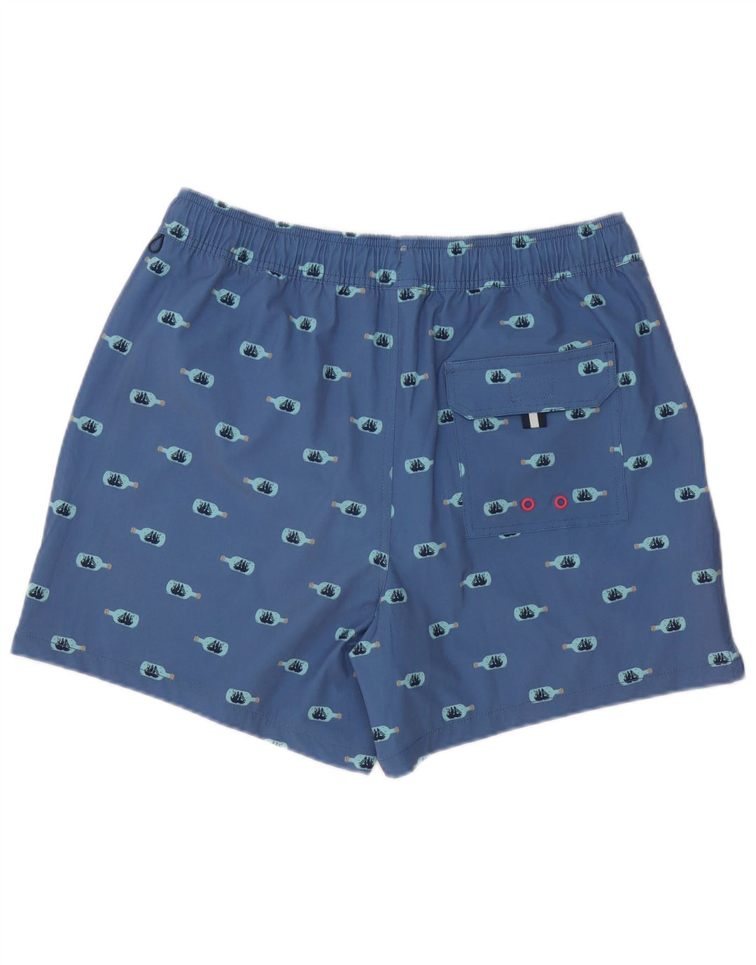 Crew Clothing Herren Badeshorts mit Grafik, XL, Blau, Polyester