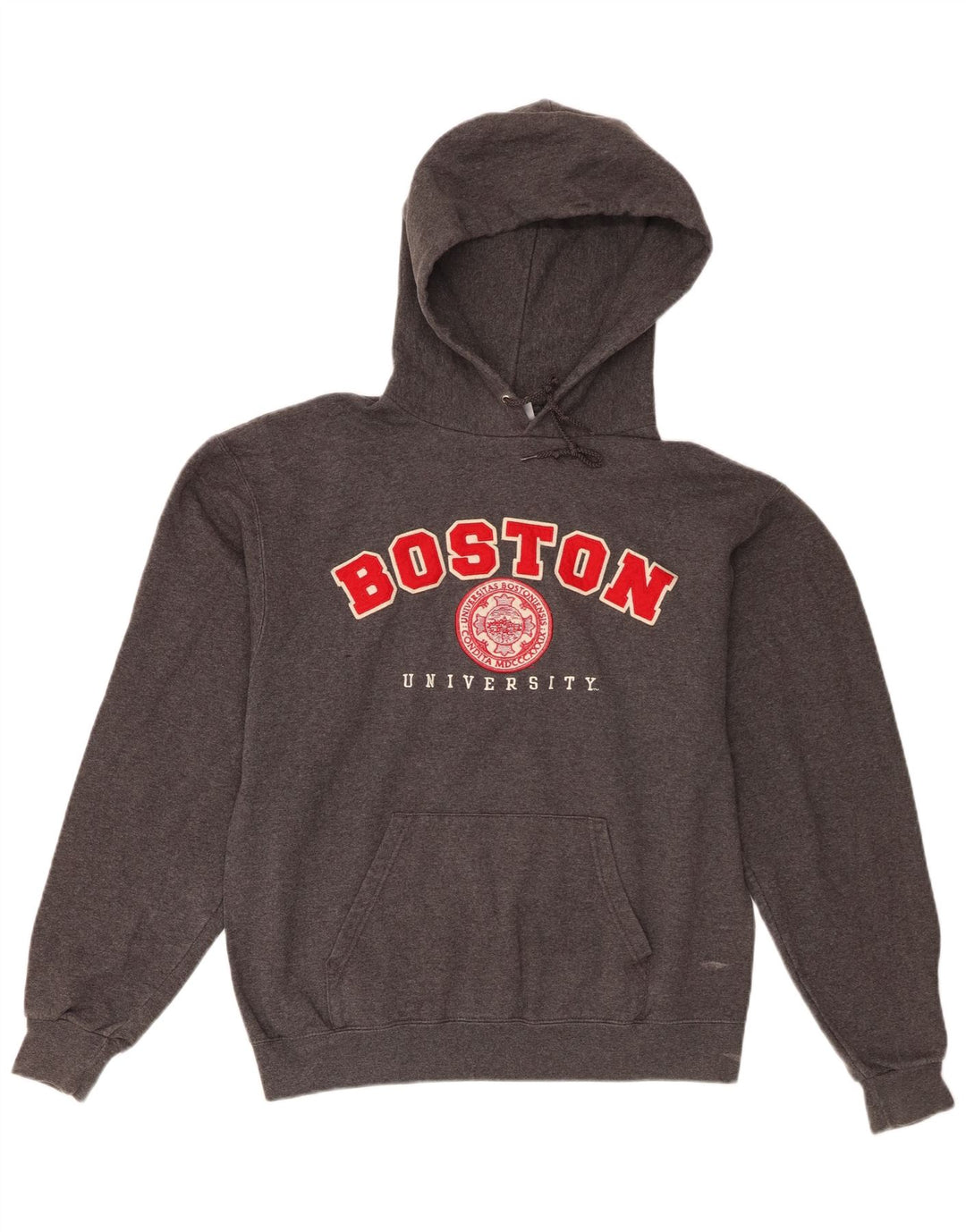 Champion Herren Boston University Graphic Hoodie Pullover Mittelgrau meliert