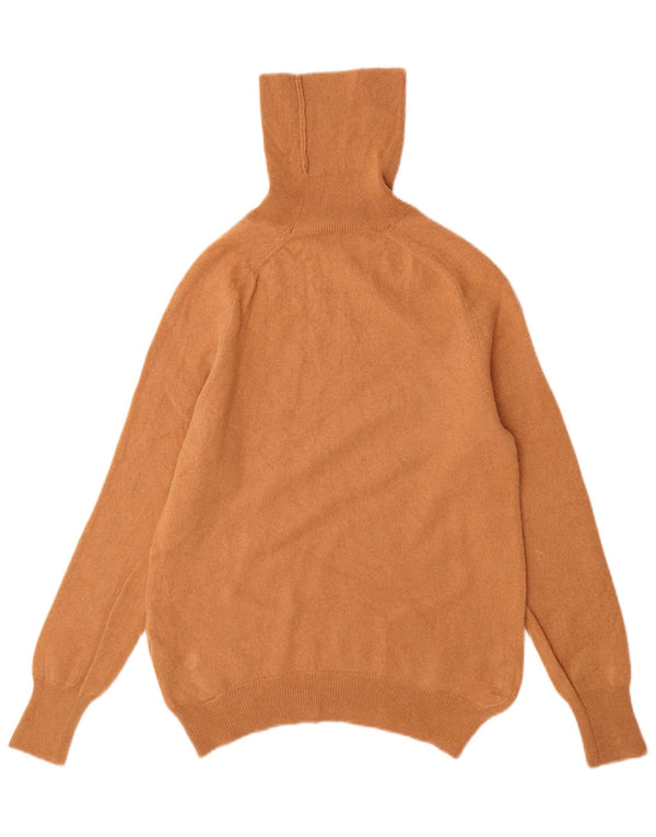 ZARA Damen-Pullover mit Rollkragen, UK 12, mittelbraune Wolle