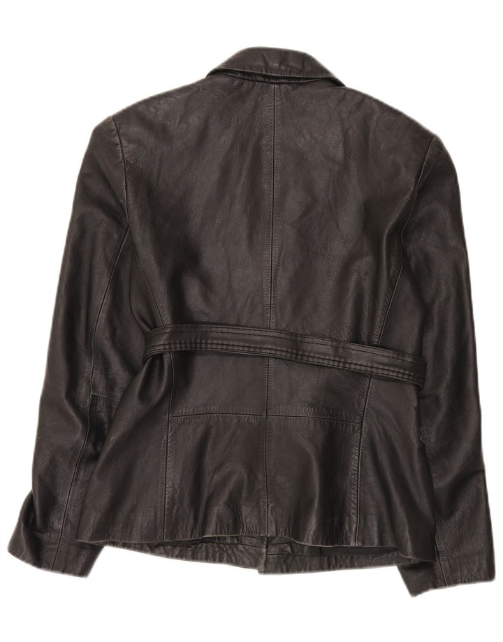 International Concepts Damen Lederjacke US 6 Medium Schwarz