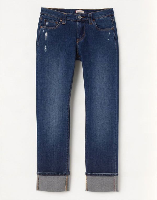 Levi's Damen Distressed Slim Jeans US 5 Medium W30 L26 Blaue Baumwolle