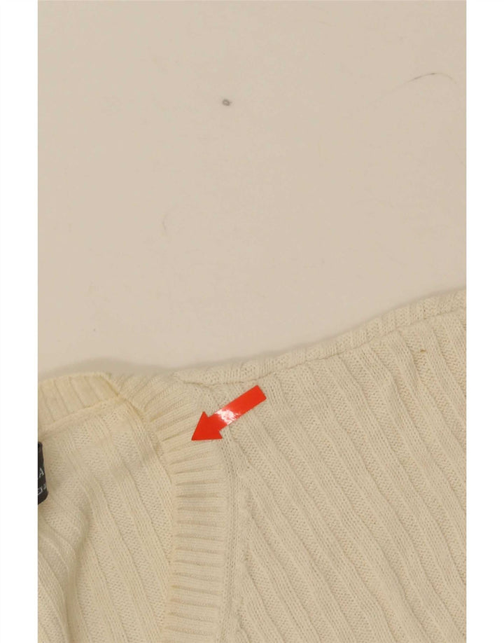 Zara Herren T-Shirt Top Large Beige Baumwolle