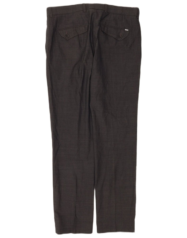 Marks & Spencer Mens Modern Slim Fit Suit Trousers W32 L31 Grey Wool