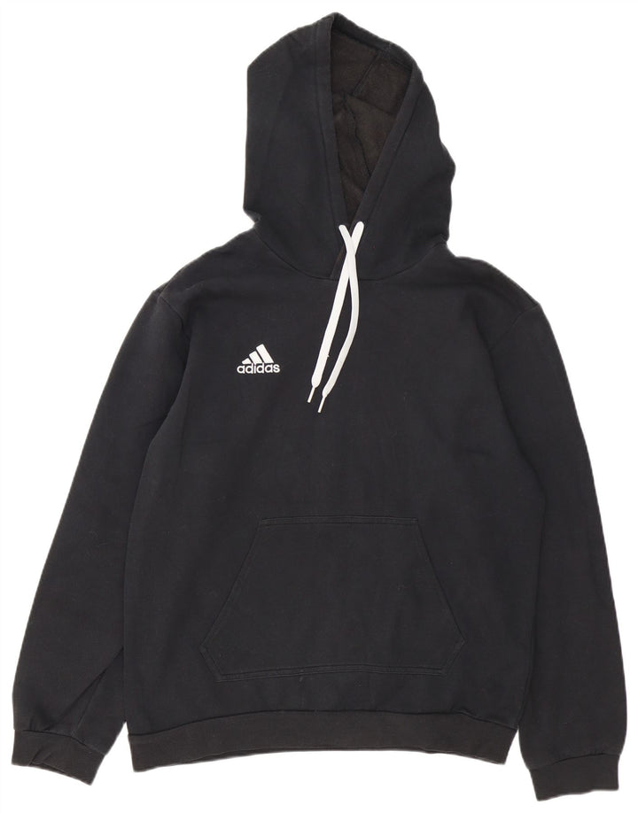 Adidas Herren Kapuzenpullover Mittelschwarz Baumwolle
