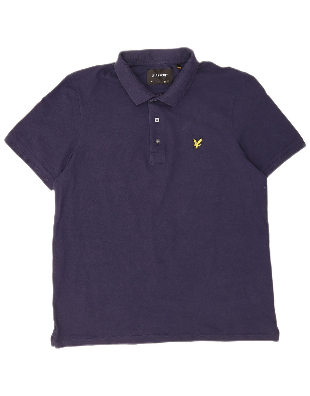 Lyle & Scott Herren Poloshirt XL Marineblau Baumwolle