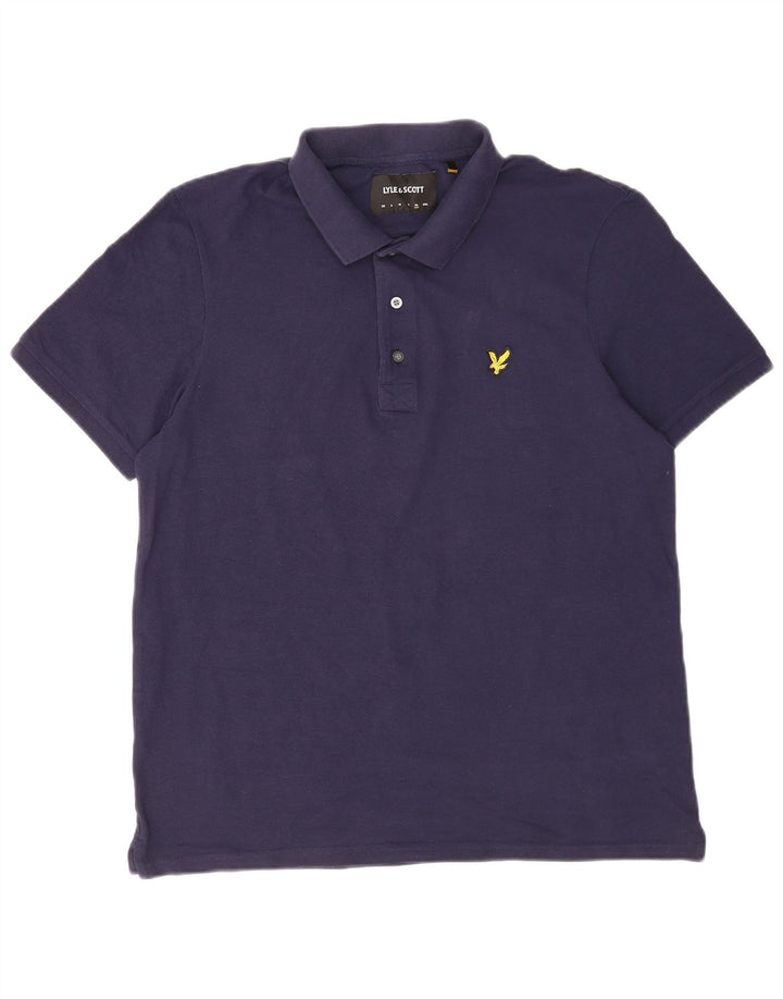 Lyle & Scott Herren Poloshirt XL Marineblau Baumwolle