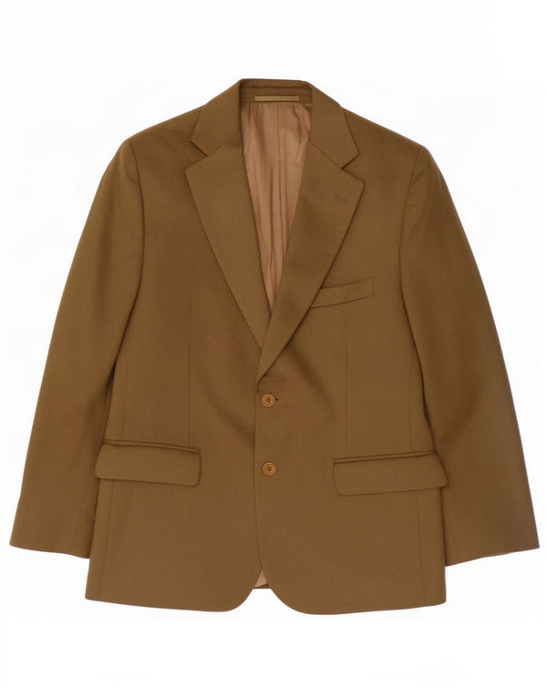 Pierre Cardin Herren 2-Knopf-Blazerjacke IT 48 Medium Khaki Wool
