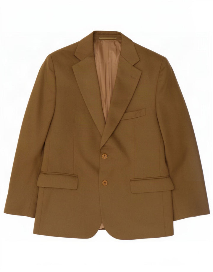Pierre Cardin Herren 2-Knopf-Blazerjacke IT 48 Medium Khaki Wool