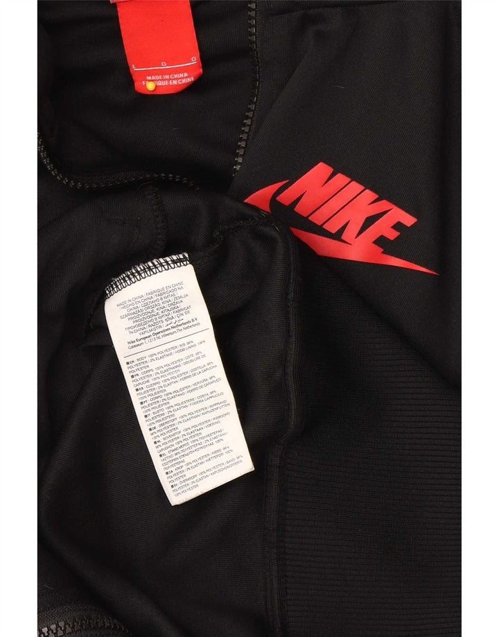 Nike Herren Air Zip Kapuzenpullover, groß, schwarzes Farbblock-Polyester