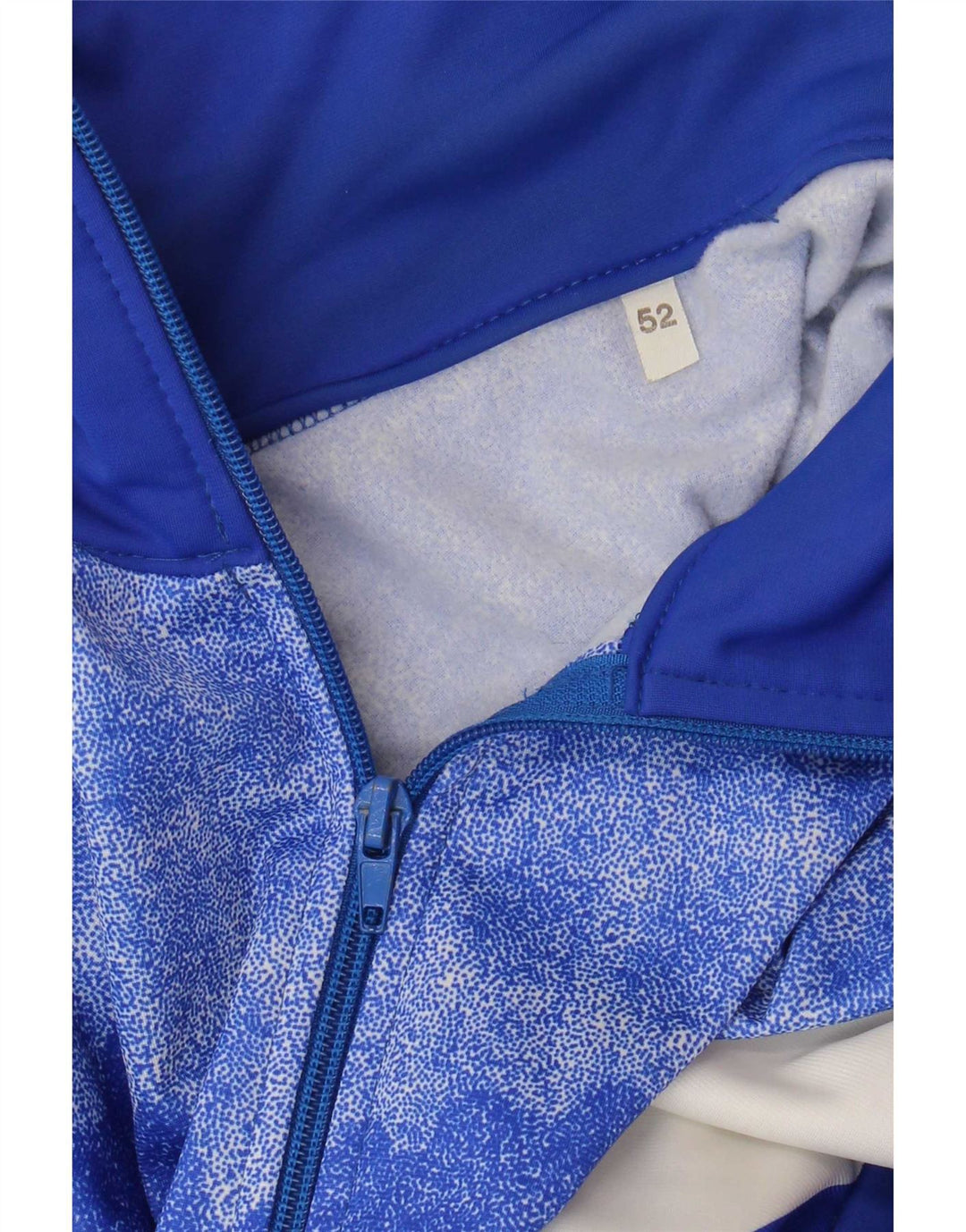 Vintage Herren-Trainingsanzug-Top-Jacke IT 52 Large Blue Colourblock