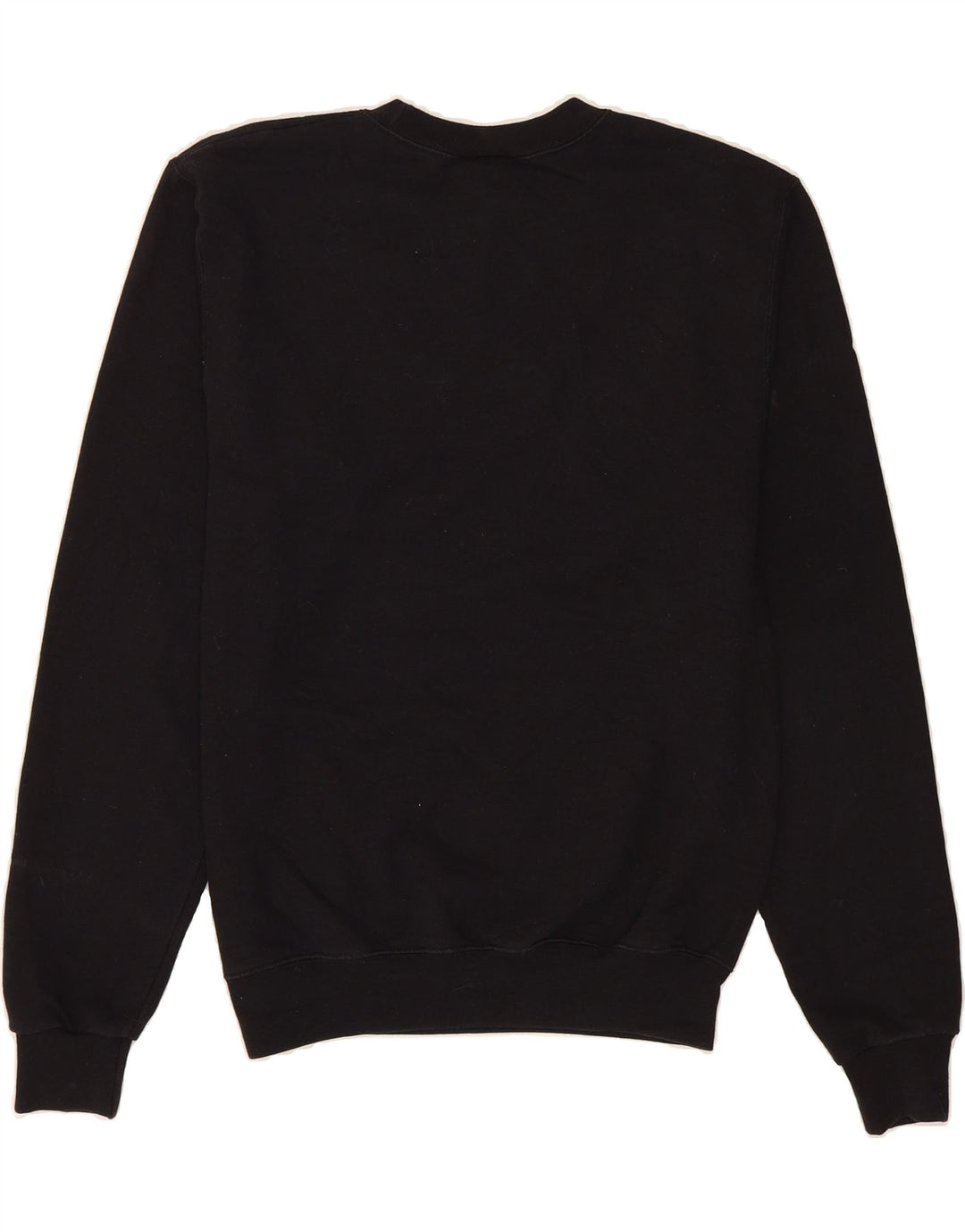 CHAMPION Mens Graphic Sweatshirt Jumper Small Black Cotton Vintage Champion and Second-Hand Champion from Messina Hembry 