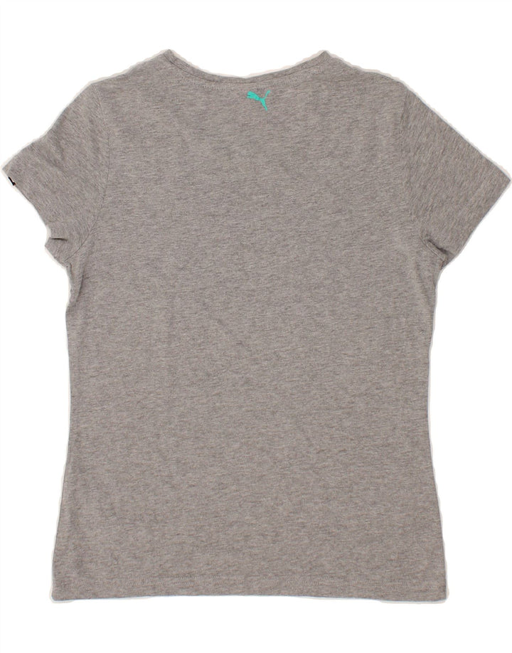 PUMA Womens Graphic T-Shirt Top UK 14 Large Grey Vintage Puma and Second-Hand Puma from Messina Hembry 