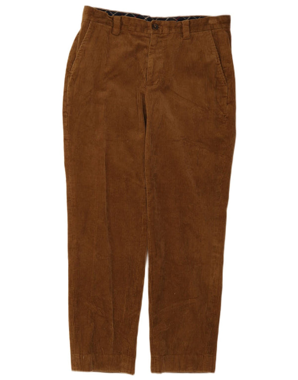 Brooks Brothers Herren Clark Gerade Cordhose W34 L30 Braune Baumwolle