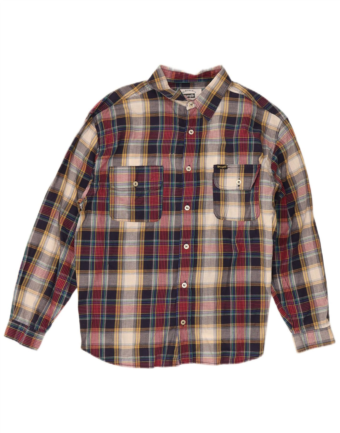 Wrangler Jungen-Flanellhemd, 15–16 Jahre, XL, mehrfarbig, kariert, Baumwolle
