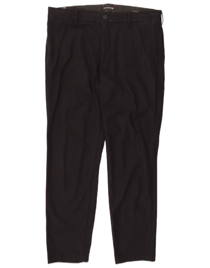 Dockers Slim Tapered Chino-Hose für Herren, W36 L32, Marineblau, Polyester