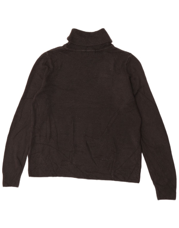 Marks & Spencer Damen-Pullover mit Rollkragen, Gr. 40, Größe L, Schwarz, Acryl