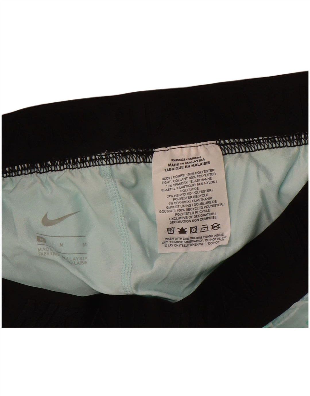 NIKE Damen Air Graphic Sport Shorts UK 12 Mittelgrünes Polyester