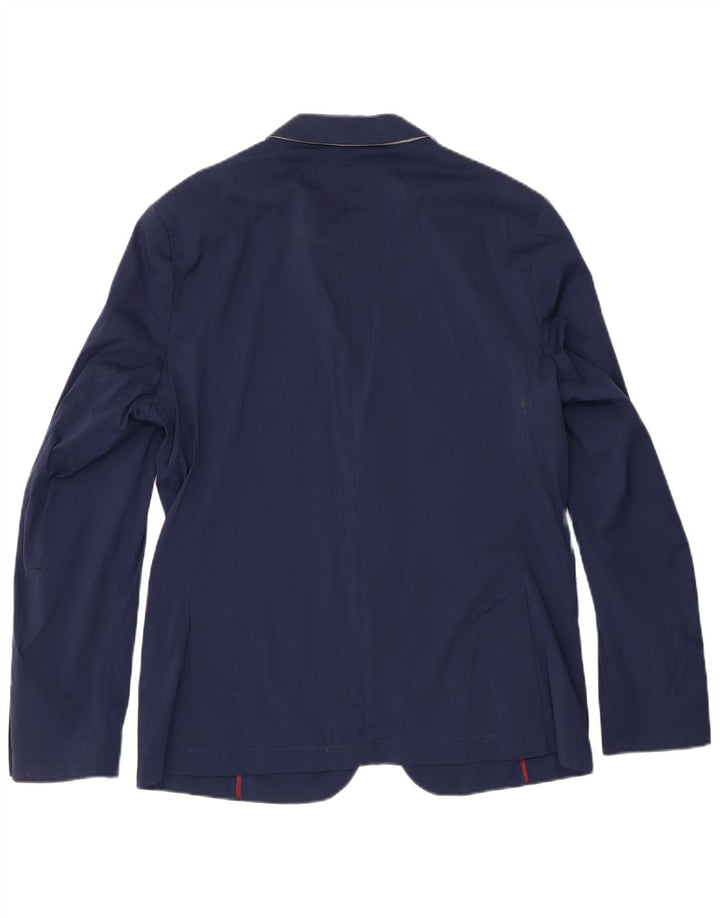 Zara Herren-Blazer mit 2 Knöpfen, EU 54, XL, Marineblau, Baumwolle
