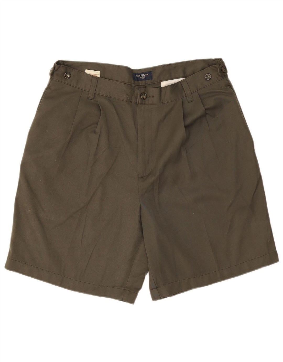 Dockers Herren Pegged Chino Shorts W34 Large Khaki Polyester