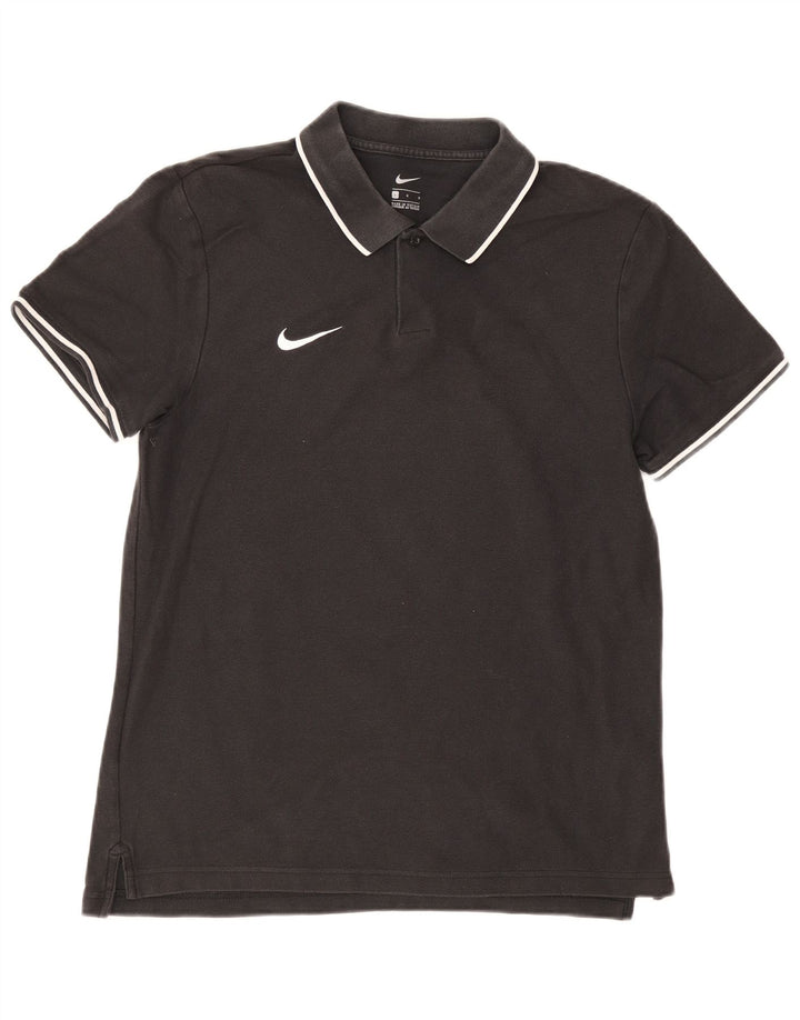 NIKE Herren-Poloshirt, groß, schwarze Baumwolle