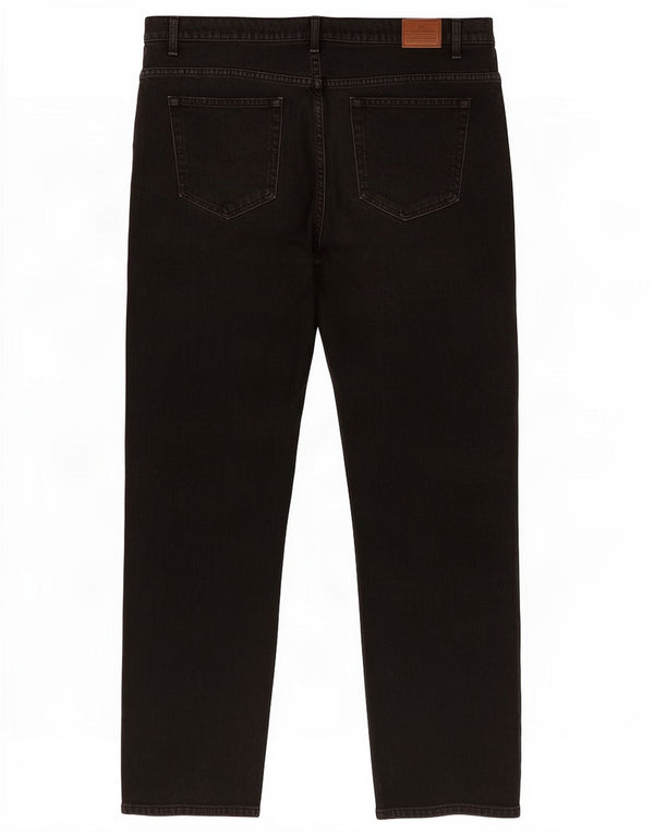 Marks & Spencer Mens Blue Harbour Straight Jeans W36 L33 Black Cotton