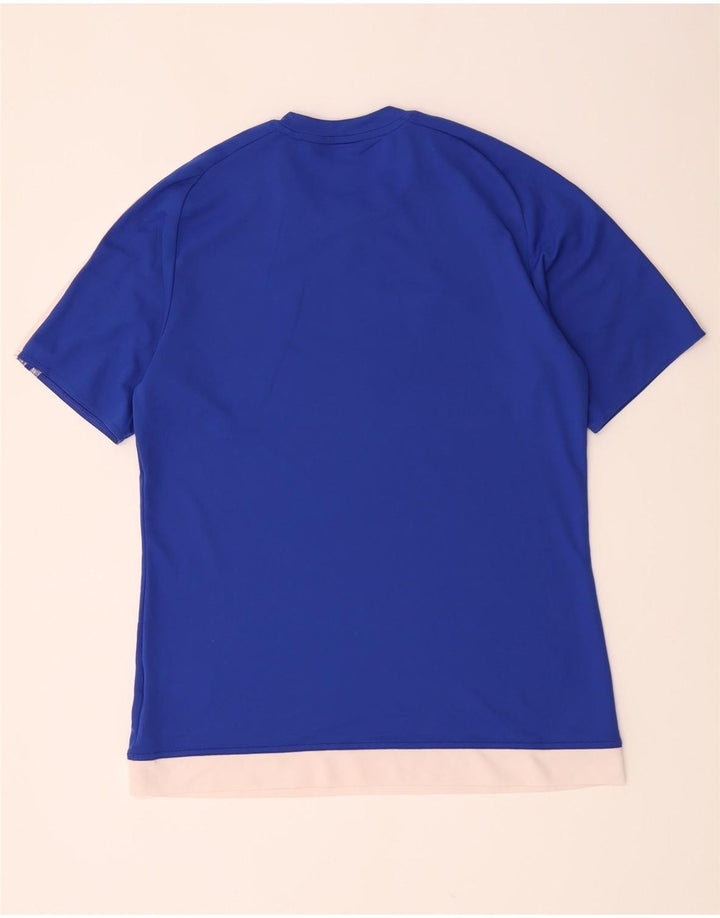 Adidas Herren Climalite T-Shirt Top Mittelblaues Polyester