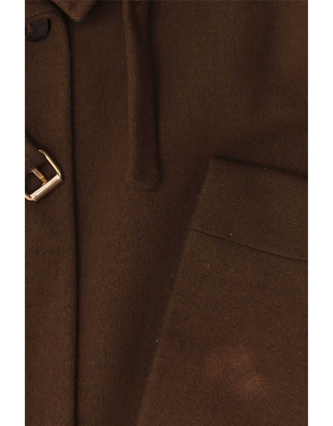 Massimo Dutti Damen Übergroßer Mantel UK 10 Small Khaki Wolle