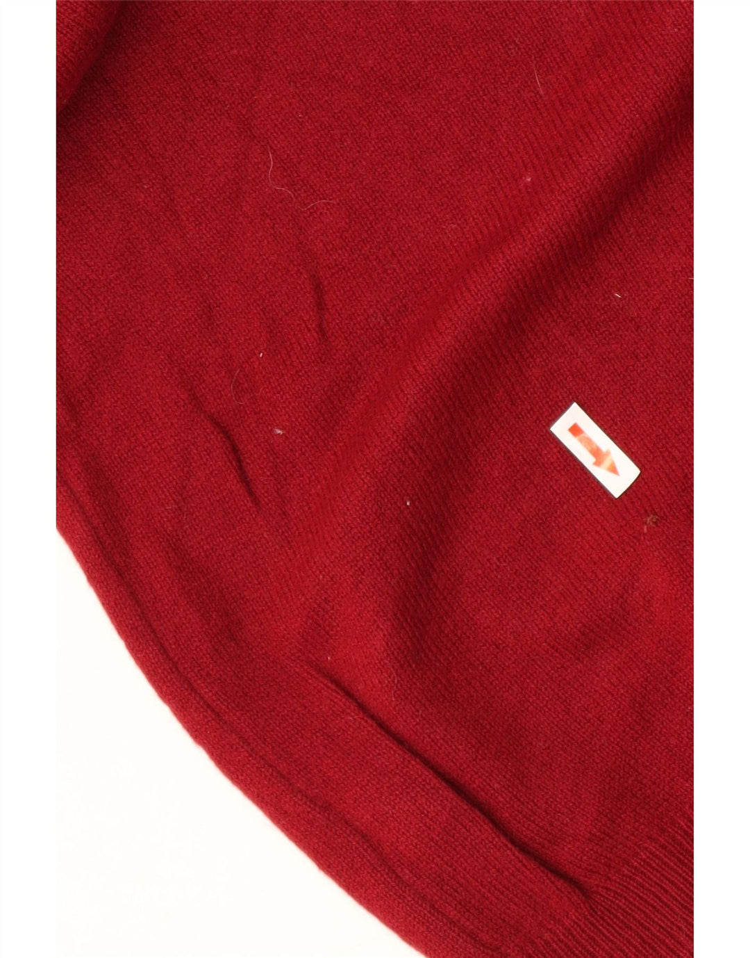 Marks & Spencer Herren-Pullover mit V-Ausschnitt aus mittlerer burgunderroter Wolle