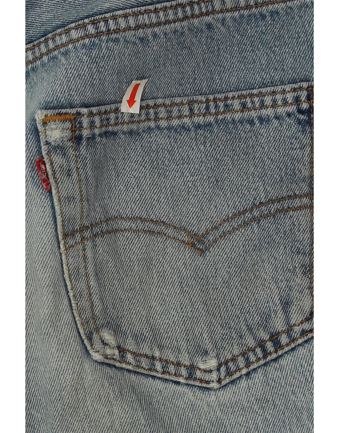 Levi's Herren 501 Distressed Straight Jeans W32 L27 Blaue Baumwolle